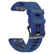 22mm silicone strap for Amazfit   Garmin and Coros watch - Midnight Blue   Black on Sale