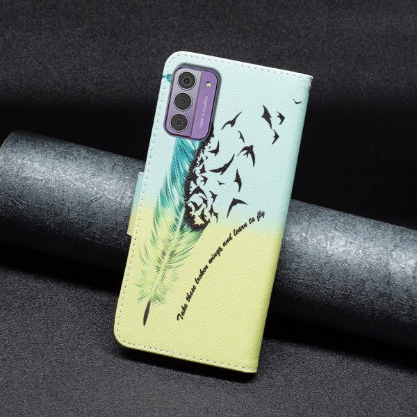 Wonderland Nokia G42 flip case - Feather and Birds Online Hot Sale