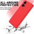 Matte liquid silicone Motorola Moto G04   Motorola Moto G24 cover - Red Sale