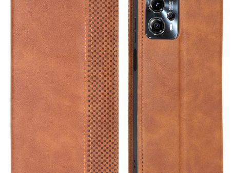 Bofink Vintage Motorola Moto G23   G13 leather case - Brown For Sale