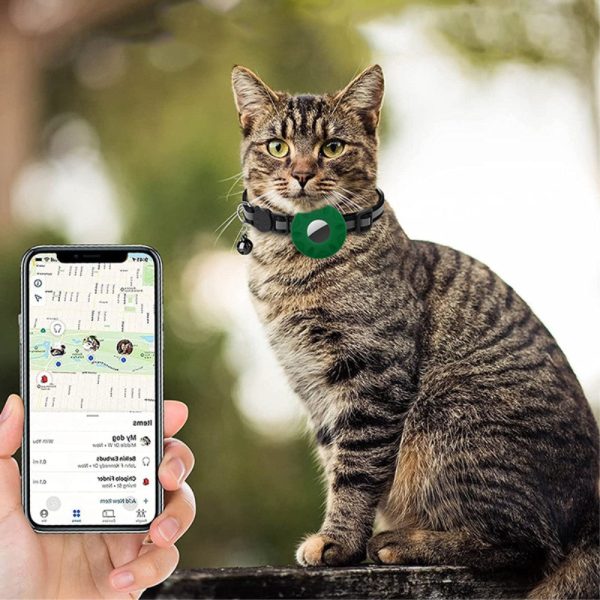 AirTags pet tracker silicone cover - Matcha Green   Size: S Fashion