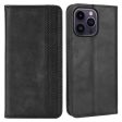 Bofink Vintage iPhone 15 Pro Max leather case - Black Hot on Sale