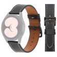 20mm Universal textured genuine leather watch strap - Black on Sale