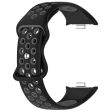 Xiaomi Mi 8 Pro Replacement Band Dual Color Silicone Watch Strap - Black   Grey For Sale