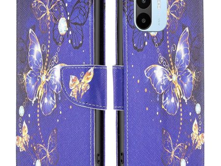 Wonderland Xiaomi Redmi A1 flip case - Purple Butterflies Online