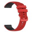 22mm silicone watch strap for Garmin watch - Red   Black Fashion