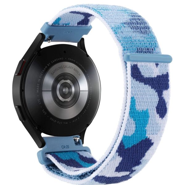 22mm Universal camouflage style nylonw watch strap - Blue Online