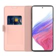 Smooth and thin premium PU leather case for Samsung Galaxy A22 4G - Rose Gold For Sale