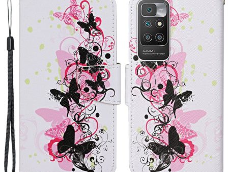 Wonderland Xiaomi Redmi 10 Prime   Redmi 10 flip case - Four Butterflies on Sale