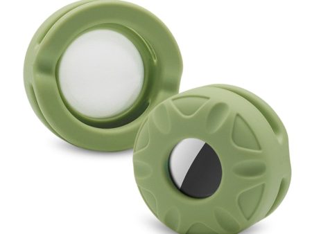 AirTags pet tracker silicone cover - Matcha Green   Size: S Fashion