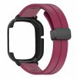 Honor Watch 4 Watch Band Magnetic Buckle Flexible Wrist Strap with Watch Case - Wine Red Online Hot Sale