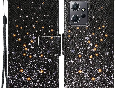 Wonderland Xiaomi Redmi Note 12 flip case - Black Star For Sale