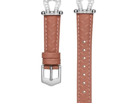 Samsung Galaxy Watch6 Classic 47mm 43mm   GarminActive 5 Watch Strap 20mm U-shape Cowhide Leather Band - Bean Pink   Silver Buckle Buckle For Discount