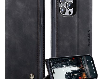 CaseMe iPhone 14 Pro Max Vintage Case - Black Online now