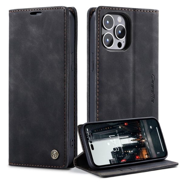 CaseMe iPhone 14 Pro Max Vintage Case - Black Online now