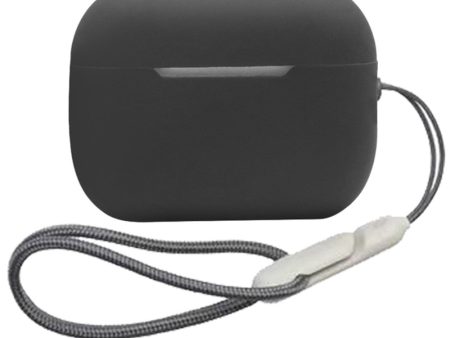 AirPods Pro 2 silicone case with lanyard - Black Sale