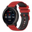 22mm silicone watch strap for Garmin watch - Red   Black Fashion