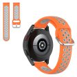 20mm dual-color silicone watch strap for Samsung watch - Orange   Grey on Sale