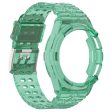 Samsung Galaxy Watch6 Classic 47mm (R960) Integrated Clear Wristband Strap with Case - Transparent Green Supply