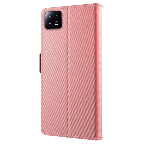 Phone case with make-up mirror and slick design for Xiaomi 13 Pro - Rose Gold Fashion