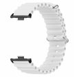 Xiaomi Redmi Watch 4 Silicone Watch Band Wrist Strap with Alloy Connector - White For Sale