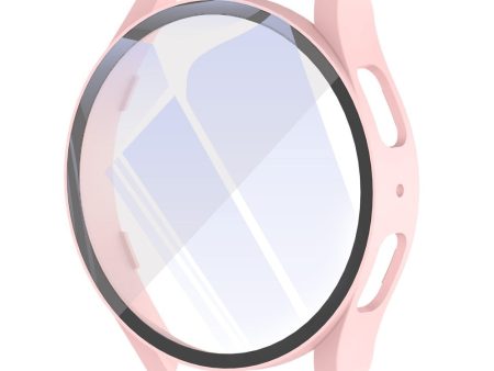 Samsung Galaxy Watch 6 (40mm) cover with tempered glass - Pink Hot on Sale