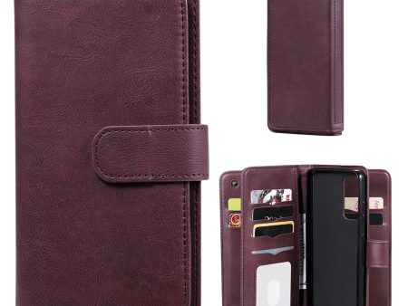 10-slot wallet case for Samsung Galaxy A52 5G - Wine Red Online