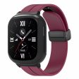 Honor Watch 4 Watch Band Magnetic Buckle Flexible Wrist Strap with Watch Case - Wine Red Online Hot Sale