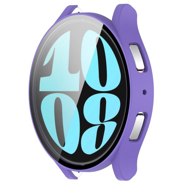 Samsung Galaxy Watch 6 (44mm) protective cover with tempered glass - Purple Cheap