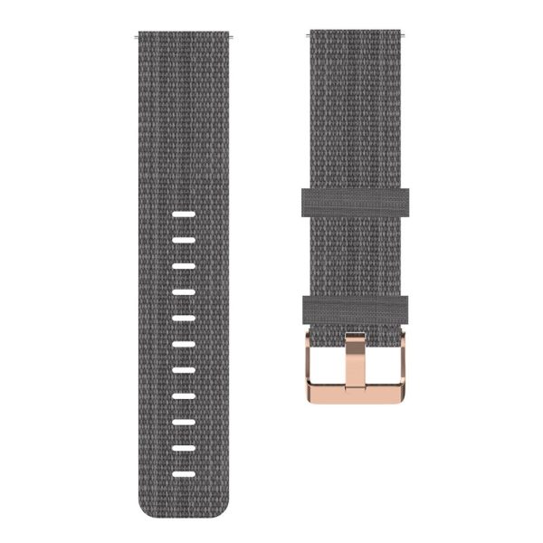 19mm nylon watch strap for Haylou   Noise   Willful watch - Dark Grey Cheap