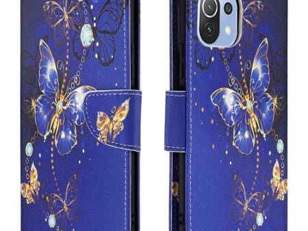 Wonderland Xiaomi 11 Lite 5G NE   Mi 11 Lite 5G   11 Lite flip case - Purple Butterfly Discount