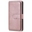 10-slot wallet case for Motorola Moto G200 5G   Edge S30 - Rose Gold Online Hot Sale