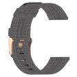 19mm nylon watch strap for Haylou   Noise   Willful watch - Dark Grey Cheap