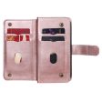 10-slot wallet case for Motorola Moto G200 5G   Edge S30 - Rose Gold Online Hot Sale