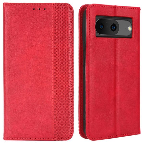 Bofink Vintage Google Pixel 8 leather case - Red For Discount