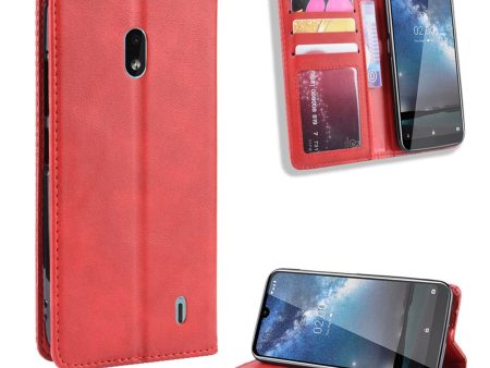 Bofink Vintage Nokia 2.2 leather case - Red Online