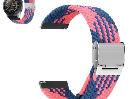 20mm Universal elastic nylon watch strap - Blue   Pink Discount