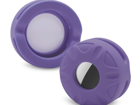 AirTags pet tracker silicone cover - Purple   Size: S Supply