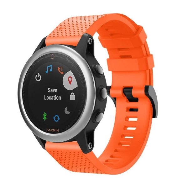 Stylish silicone watch band for Garmin Fenix 5S - Orange on Sale