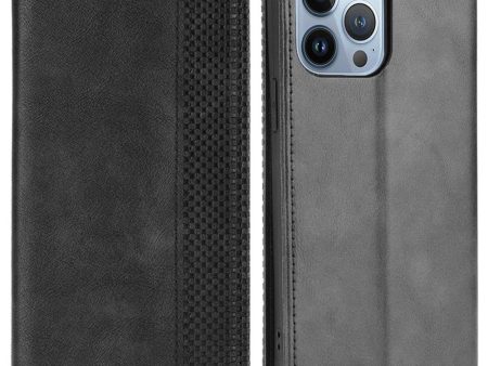 Bofink Vintage iPhone 14 Pro leather case - Black Online Sale