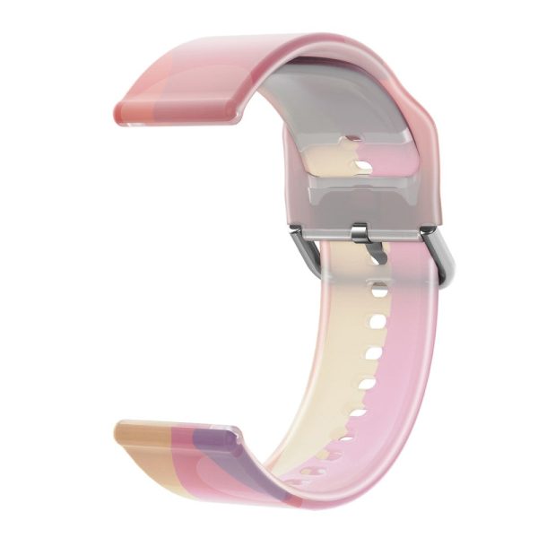 20mm Universal rainbow color silicone watch strap - Moonbeam Sale