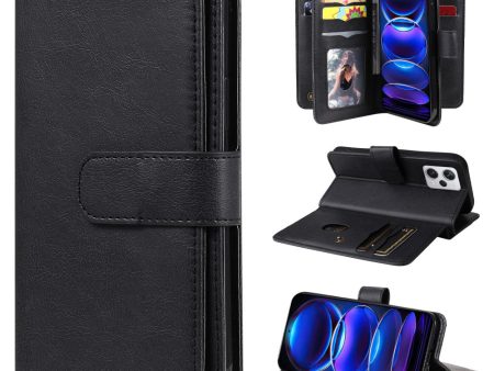 10-slot wallet case for Xiaomi Redmi Note 12 Pro Plus - Black Cheap