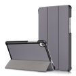 Lenovo Tab M8 litchi leather flip case - Grey Supply