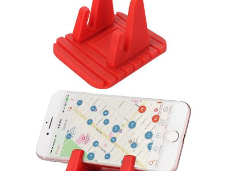 Universal silicone car phone holder - Red on Sale