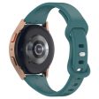 20mm silicone strap for Samsung and Huawei watch - Pine Needle Green Online now