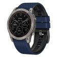 22mm dual-color honeycomb style silicone strap for Amazfit   Garmin   Coros watch - Sapphire+Black Online Sale