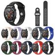 22mm Huawei Watch GT   Honor Magic silicone watch band - Black Online Hot Sale