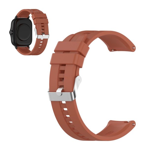 20mm silicone watchband for Amazfit GTS devices - Dark Orange Supply