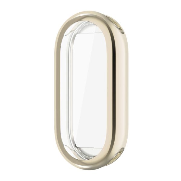 Xiaomi Smart Band 8 electroplating cover with screen protector - Champagne Gold Discount