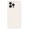 Beveled anti-drop rubberized cover for iPhone 13 Pro Max - Beige Online now